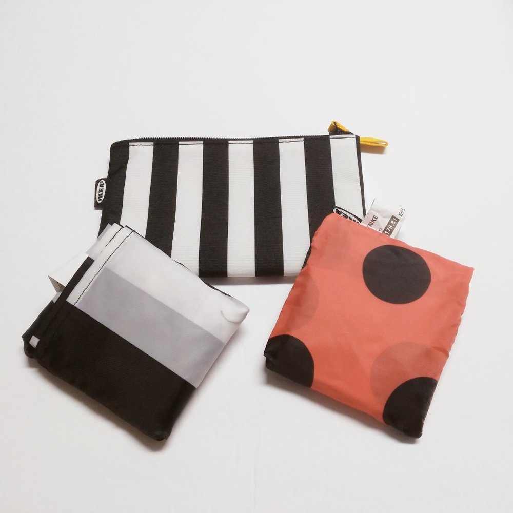 1 Skorda Accessory Bag & 2 Skynke Bags / Totes IKEA